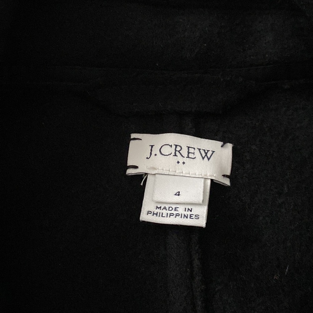 J. Crew Black Three Button Peacoat🖤🖤🖤 - Picture 3 of 9